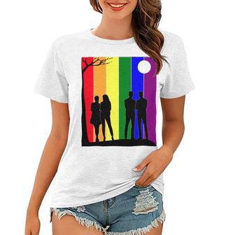 Lgbt Pride Month Lgbt History Month Slogan Shirt Respect Love Women T-shirt - Monsterry