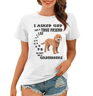 Mini Goldendoodle Quote Mom Doodle Dad Art Cute Groodle Dog V2 Women T-shirt - Thegiftio UK