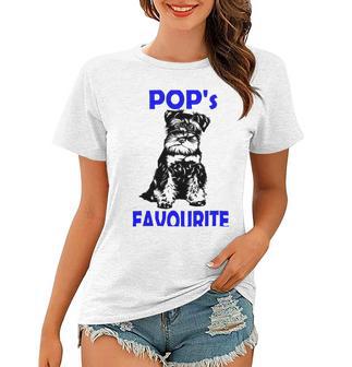 Miniature Schnauzer At Home Pops Favourite Multi Tasking Dog Women T-shirt | Favorety CA