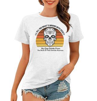 Official Wrong Society Drink From The Skull Of Your Enemies V2 Women T-shirt | Favorety DE