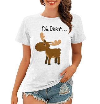 Oh Deer Cute Deer Save Wildlife Women T-shirt | Mazezy