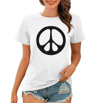 Peace Sign Minimalist Simple Sixties Lover 60S Retro Women T-shirt - Thegiftio UK