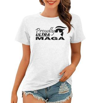 Proudly Ultra Maga Trump Anti Joe Biden Ultra Maga Women T-shirt | Mazezy
