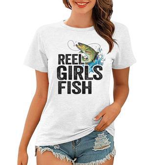 Reel Girl Fish Women T-shirt | Favorety