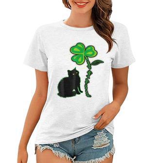 St Patricks Day Black Cat My Lucky Charm Women T-shirt | Favorety CA