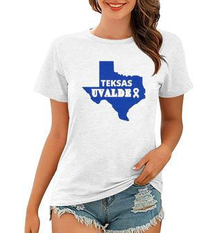 Texas Uvalde Pray For Texas Texas Map Women T-shirt | Mazezy