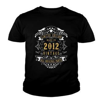 10 Years Old 10Th Birthday Made Born In 2012 Boys Girls Youth T-shirt | Mazezy