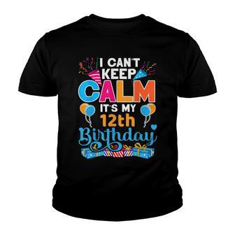 12 Years Old Its My 12Th Birthday Kids Boys Girls Youth T-shirt - Seseable