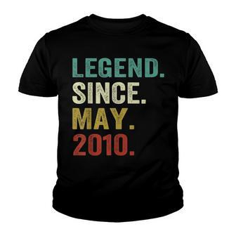 12 Years Old Legend Since May 2010 12Th Birthday Gifts Youth T-shirt - Seseable