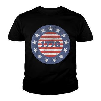 13 Star Flag Betsy Ross Flag 1776 American Patriotic Youth T-shirt - Thegiftio UK
