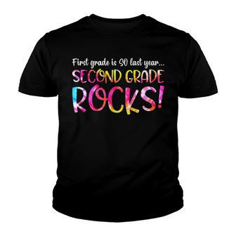 1St Grade So Last Year 2Nd Grade Rocks Kids Back To School Youth T-shirt - Seseable