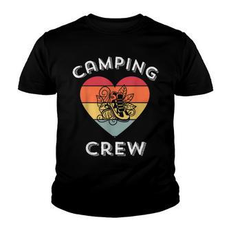2022 Family Camping Trip Hiking Matching Group Camping Crew Youth T-shirt - Thegiftio UK