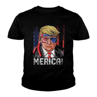 2024 Trump 4Th Of July S Merica Youth T-shirt - Thegiftio UK