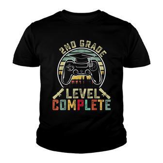 2Nd Grade Level Complete Gamer 2Nd Grade Graduation Gifts Youth T-shirt - Thegiftio UK