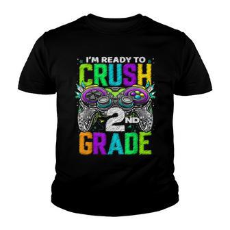 2Nd Grade Level Unlocked Game On 2Nd Grade Back To School V2 Youth T-shirt - Thegiftio UK