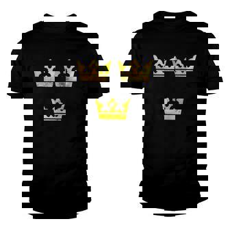 3 Crowns Tre Kronor Of Sweden Swedish Coat Of Arms Youth T-shirt | Mazezy