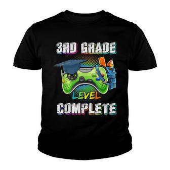 3Rd Grade Level Complete Class Of 2022 Graduation Gamer Youth T-shirt - Thegiftio UK