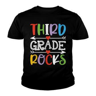 3Rd Grade Rocks Funny Back To School Third Grade Teacher Youth T-shirt - Thegiftio UK