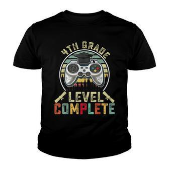 4Th Grade Level Complete Gamer 4Th Grade Graduation Gifts Youth T-shirt - Seseable