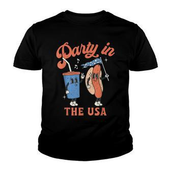 4Th Of July For Hotdog Lover Party In The Usa Youth T-shirt | Mazezy