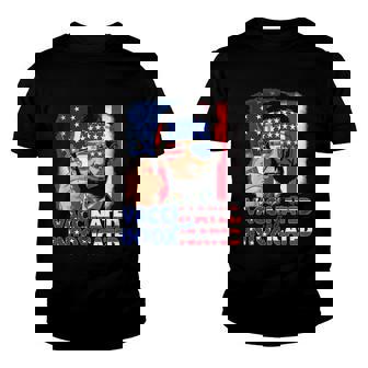 4Th Of July Vaccinated Intoxicated Usa Abe Lincoln Youth T-shirt | Mazezy