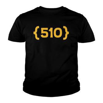 510 Fan Tees Area Code 510 Basketball Youth T-shirt - Thegiftio UK