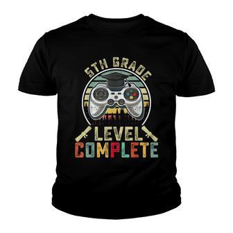 5Th Grade Level Complete Gamer 5Th Grade Graduation Gifts V2 Youth T-shirt - Thegiftio UK