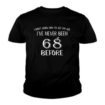 68 Years Old Happy 68Th Birthday Youth T-shirt | Mazezy