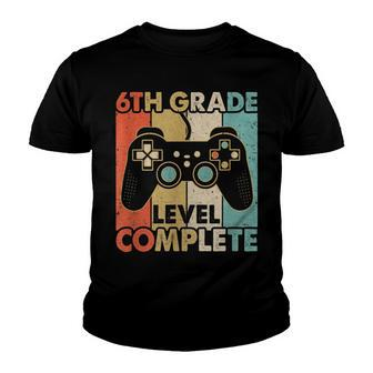 6Th Grade Graduation Level Complete Video Games Boy Kids Youth T-shirt - Seseable