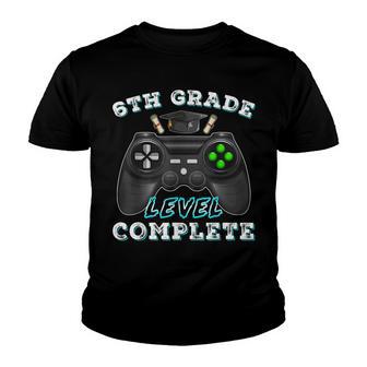 6Th Grade Level Complete Funny Gamer 6 Grade Graduation Youth T-shirt - Thegiftio UK