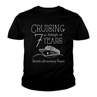 7Th Anniversary Cruise His And Hers Matching Couple Youth T-shirt | Mazezy