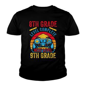 8Th Grade Complete Next Level 9Th Grade Video Game Boys Youth T-shirt - Thegiftio UK