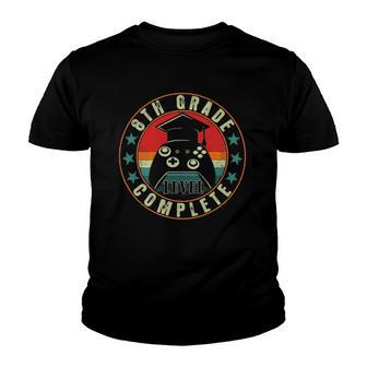 8Th Grade Graduation Gamer 8Th Grade Level Complete V2 Youth T-shirt - Thegiftio UK
