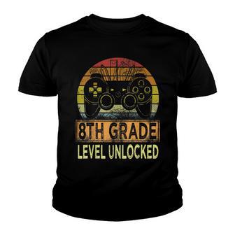 8Th Grade Level Unlocked V2 Youth T-shirt - Thegiftio UK