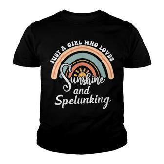 A Girl Who Loves Sunshine And Spelunking Youth T-shirt - Thegiftio UK