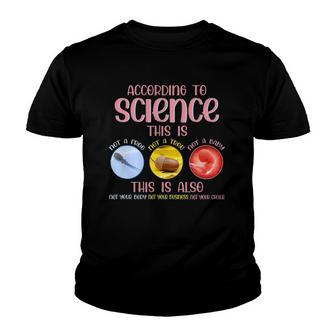 According To Science This Is Pro Choice Reproductive Rights Youth T-shirt | Mazezy