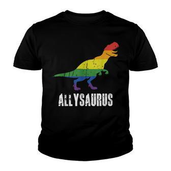 Allysaurus Ally Pride Gay Pride Allysaurus Lgbt Youth T-shirt - Thegiftio UK