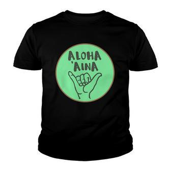 Aloha Aina Love Of The Land Youth T-shirt | Mazezy