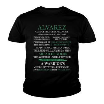 Alvarez Name Gift Alvarez Completely Unexplainable Youth T-shirt - Seseable