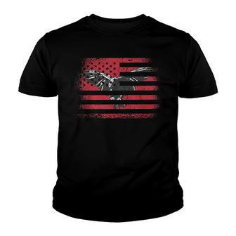 American Flag Eagle V3 Youth T-shirt - Thegiftio UK