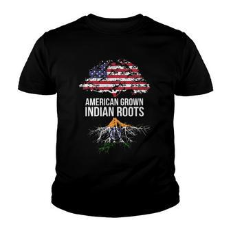 American Grown With Indian Roots - India Tee Youth T-shirt | Mazezy