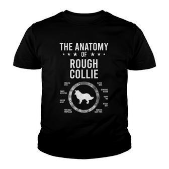 Anatomy Of Rough Collie Dog Lover Youth T-shirt - Thegiftio UK