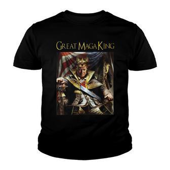 Anti Joe Biden Ultra Maga The Return Of The Great Maga King Youth T-shirt | Favorety AU