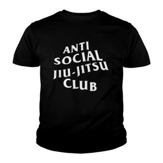 Anti Social Jiu Jitsu Bjj Youth T-shirt | Mazezy