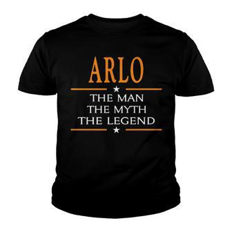 Arlo Name Gift Arlo The Man The Myth The Legend Youth T-shirt - Seseable