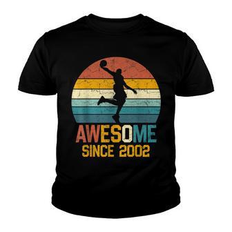 Awesome Since 2002 Boy 20 Year Old Basketball Player Youth T-shirt - Thegiftio UK