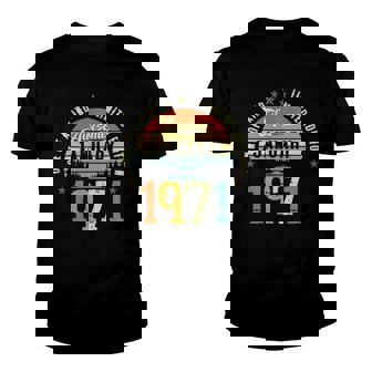 Awesome Since January 1971 Vintage 51St Birthday Youth T-shirt | Mazezy