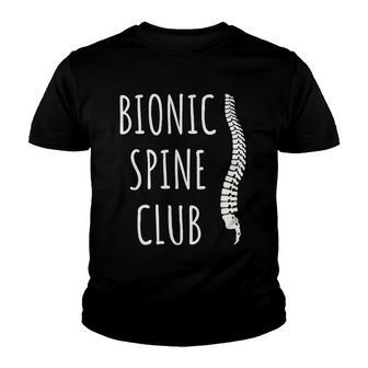 Back Surgery Recovery Get Well Soon Spine Scoliosis Youth T-shirt | Mazezy