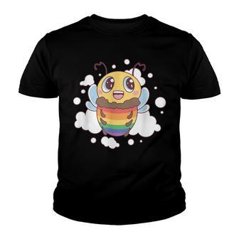 Bee Bee Bee Lgbt Pride Month Gay Homosexual Design For Lesbian Queer V2 Youth T-shirt - Monsterry