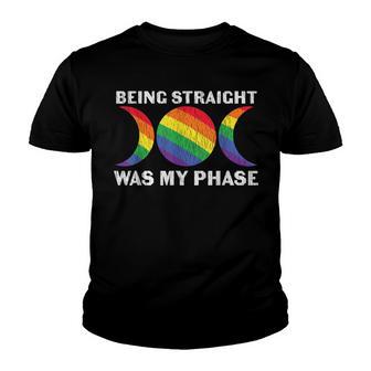 Being Straight Was My Phase Proud Gay Lesbian Lgbt Pride Youth T-shirt - Thegiftio UK